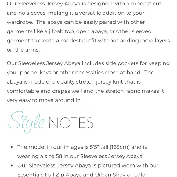 Sunnah Style sleeveless Abaya in dark navy - Picture 2 of 8